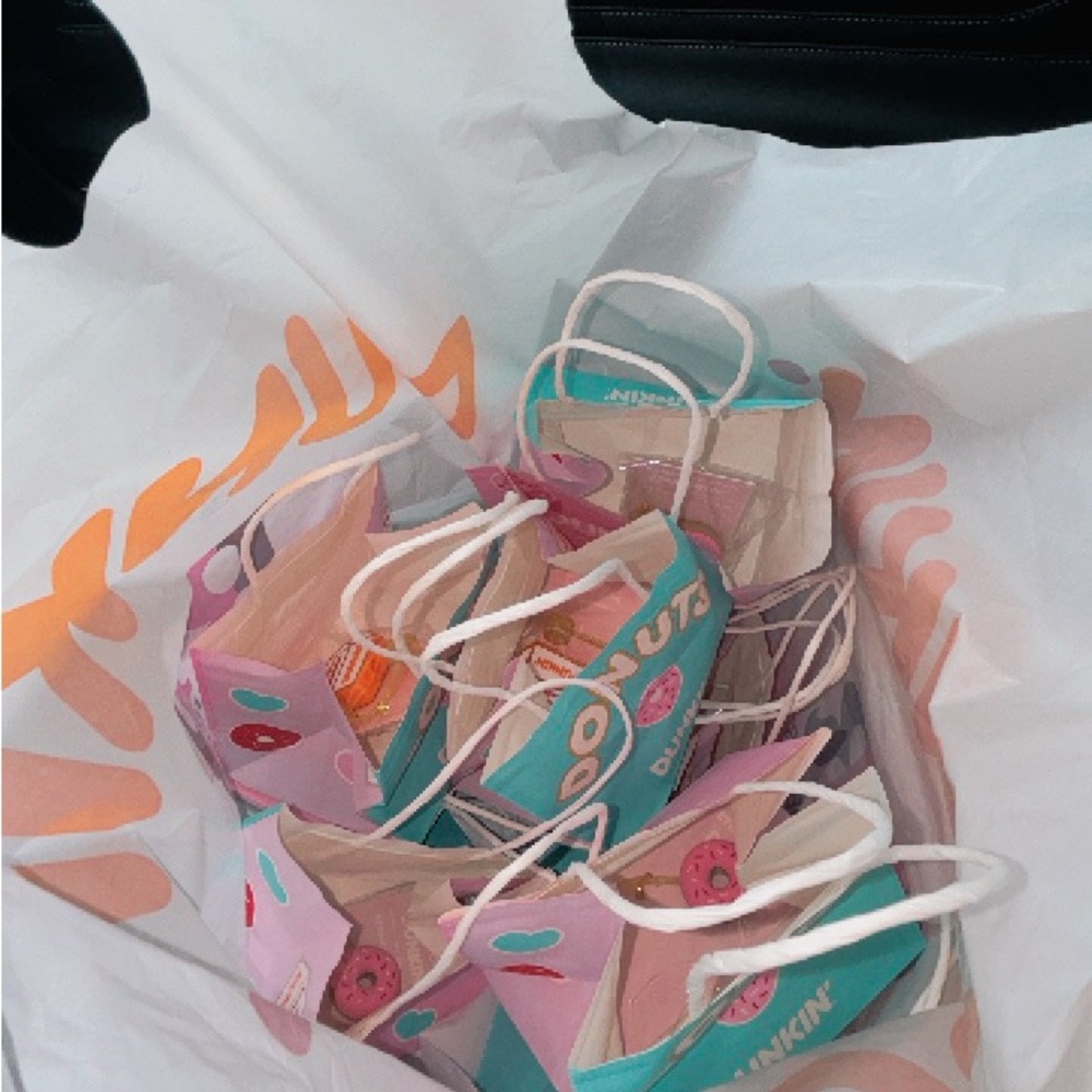 Dunkin' Donuts Themed Gift Bags